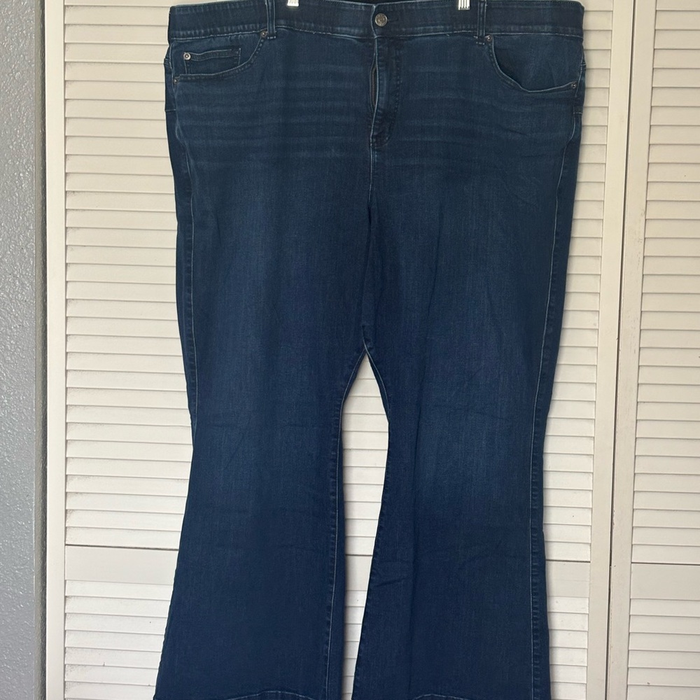 Torrid Bombshell Flare High Rise Jean - Dark Blue
